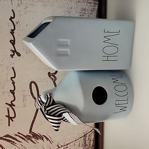 🎉HOST PICK🎉 Rae Dunn Welcome Home Vase & Birdhouse Set